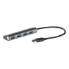 Hub USB i-tec Metal Superspeed USB 3.0 4-porty 5000 Mbit/s Szary