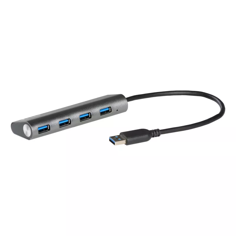 Hub USB i-tec Metal Superspeed USB 3.0 4-porty 5000 Mbit/s Szary