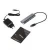 Hub USB i-tec Metal Superspeed USB 3.0 4-porty 5000 Mbit/s Szary