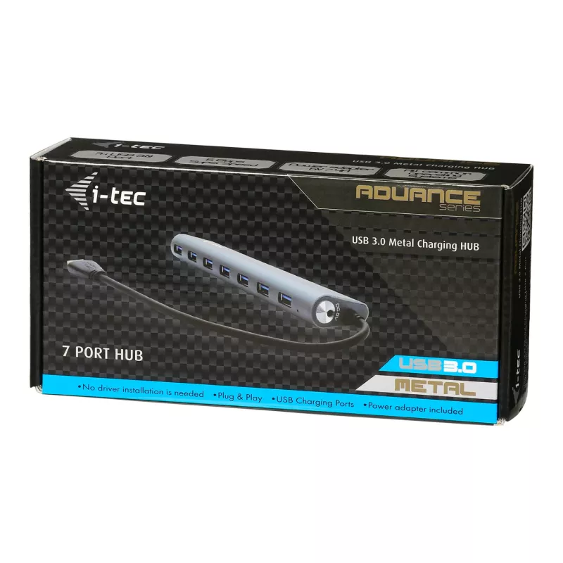Hub USB 3.0 7-portowy i-tec Metal Superspeed