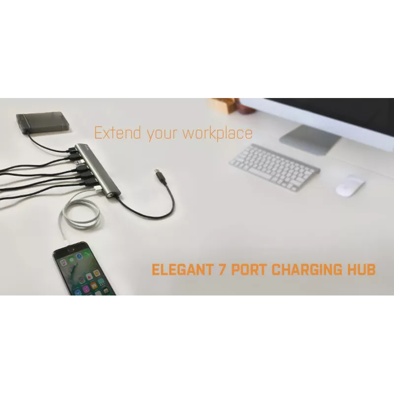 Hub USB 3.0 7-portowy i-tec Metal Superspeed
