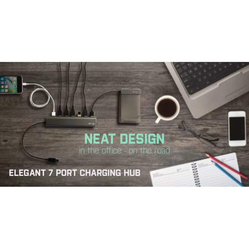Hub USB 3.0 7-portowy i-tec Metal Superspeed