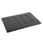 Półka rack LANBERG AK-1001-B — 1U 19-calowa półka metalowa, 500×280 mm, czarna, 120 kg