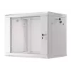 Szafa wisząca LANBERG WF01-6409-10S, 9U, 19 cali, 600×450 mm, udźwig 60 kg, szara