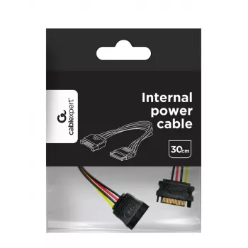 GEMBIRD Kabel przedłużający zasilanie SATA, 30 cm