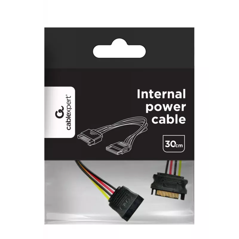 GEMBIRD Kabel przedłużający zasilanie SATA, 30 cm