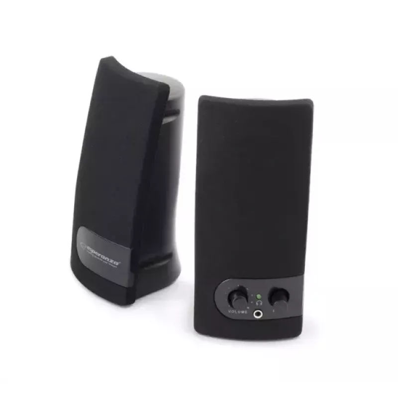 2-drożny głośnik ESPERANZA EP119, 2.0 kanałów, 6 W RMS, 4 Ω, przewodowy, 3,5 mm i USB, na biurko
