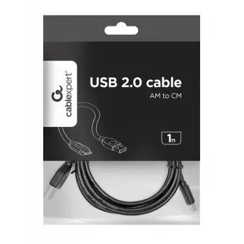 Kabel GEMBIRD USB 2.0 AM na Type-C (AM/CM) 1m