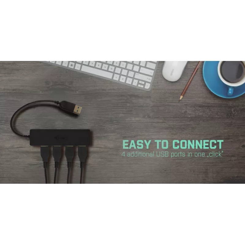 USB Hub i-tec Advance USB 3.0 cienki Passive HUB 4 Port
