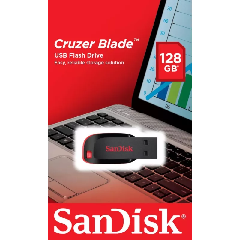 WESTERN DIGITAL SanDisk Cruzer Blade - 128GB pamięć USB - USB 2.0
