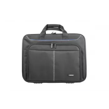 Torba na laptopa NATEC Doberman 39,6 cm (15,6 cala) poliester czarna, odporna na wstrząsy, 3 komory