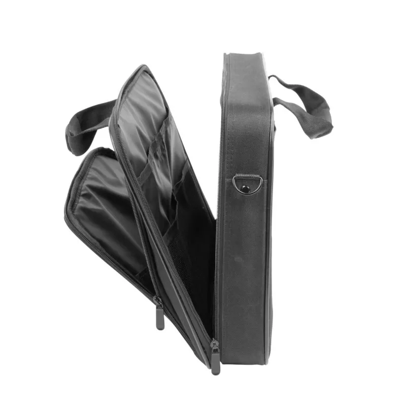 Torba na laptopa NATEC Doberman 39,6 cm (15,6 cala) poliester czarna, odporna na wstrząsy, 3 komory