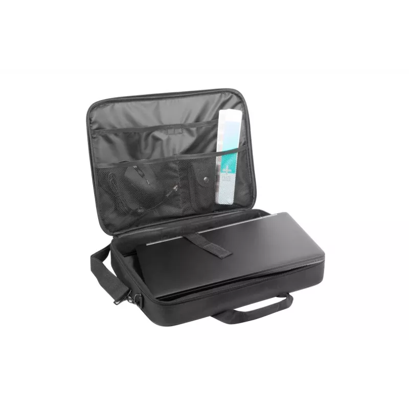 Torba na laptopa NATEC Doberman 39,6 cm (15,6 cala) poliester czarna, odporna na wstrząsy, 3 komory