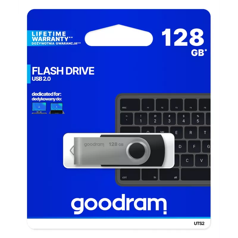 Goodram UTS2 Pamięć USB 128 GB USB Type-A 2.0 Czarny