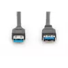 Przedłużacz USB 3.0 DIGITUS Typ A M/Ż 3,0 m (ak-300203-030-s)