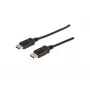 DIGITUS DisplayPort connection kabel, DP M/M, 1m w/interlock, Ultra HD 4K Czarny