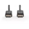 DIGITUS DisplayPort connection kabel DP M/M 2m with interlock DP Ultra HD 4K Czarny