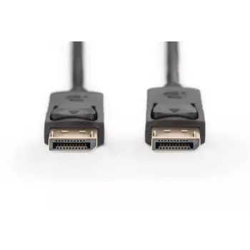 DIGITUS Przewód połączeniowy DisplayPort, DP M/M, 3m z blokadą, Ultra HD 4K, czarny