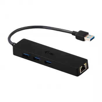 i-tec Advance USB 3.0 cienki HUB 3 Port Gigabit Ethernet Adapter Czarny