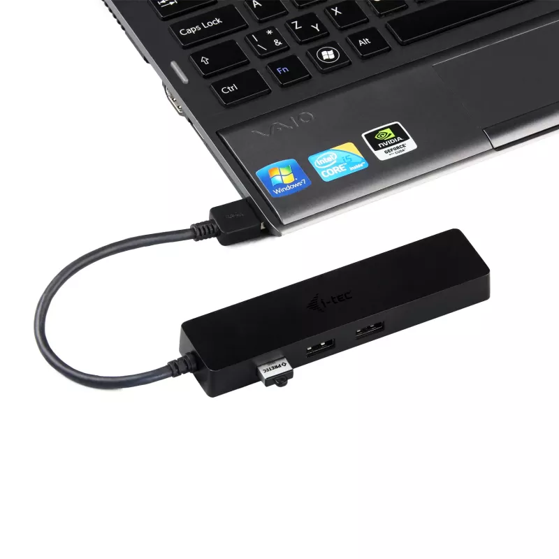 i-tec Advance USB 3.0 cienki HUB 3 Port Gigabit Ethernet Adapter Czarny