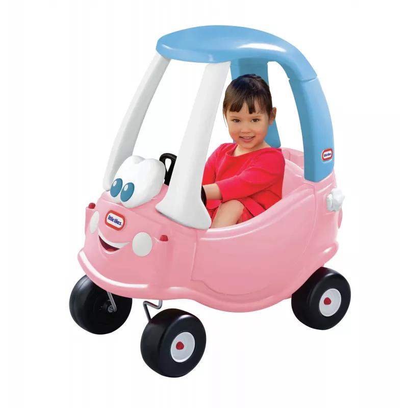 Little Tikes Cozy Coupe Princess, 1.5 roku, 4 koła, Plastik, Niebieski, Różowy, Biały