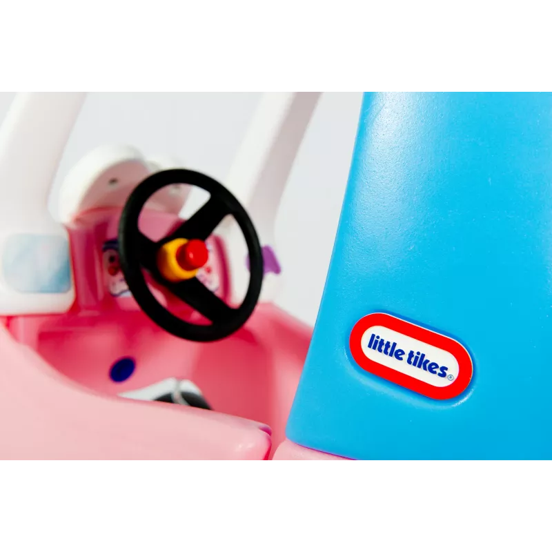 Little Tikes Cozy Coupe Princess, 1.5 roku, 4 koła, Plastik, Niebieski, Różowy, Biały