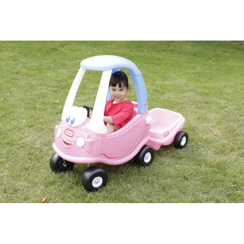 Little Tikes Cozy Coupe Princess, 1.5 roku, 4 koła, Plastik, Niebieski, Różowy, Biały
