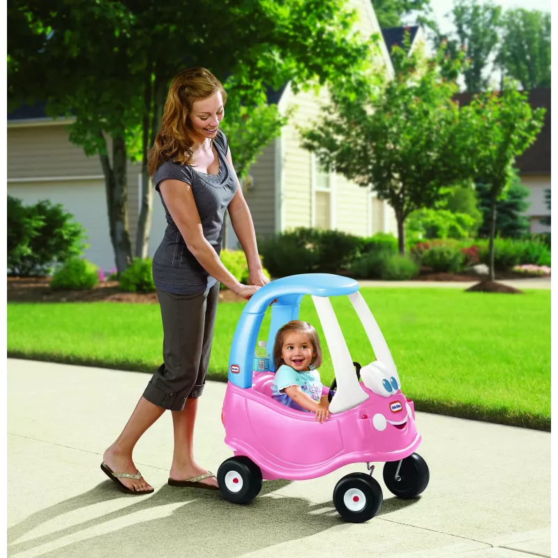 Little Tikes Cozy Coupe Princess, 1.5 roku, 4 koła, Plastik, Niebieski, Różowy, Biały