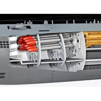 Model łodzi podwodnej Revell U-Boot Typ XXI U 2540 &Interieur