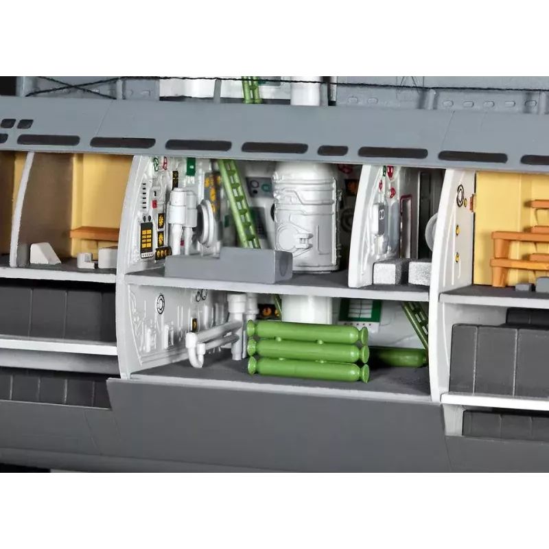 Model łodzi podwodnej Revell U-Boot Typ XXI U 2540 &Interieur