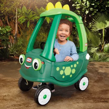 Little Tikes Cozy Coupe Dino, 1.5 roku, 4 koła, Plastik, Czarny, Zielony