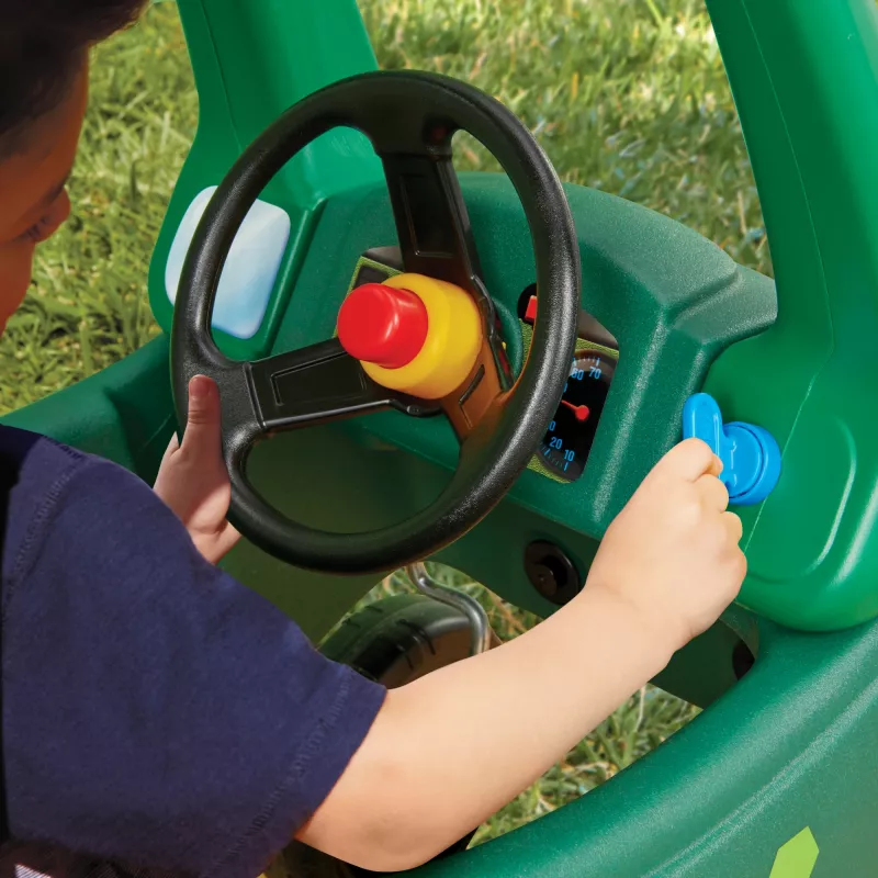 Little Tikes Cozy Coupe Dino, 1.5 roku, 4 koła, Plastik, Czarny, Zielony