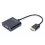DIGITUS Konwerter HDMI na VGA Typ A - złącze VGA (D-Sub), gniazdo audio 3,5 mm, czarny