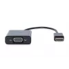DIGITUS Konwerter HDMI na VGA Typ A - złącze VGA (D-Sub), gniazdo audio 3,5 mm, czarny