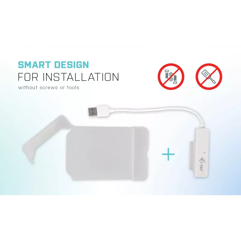 Obudowa HDD/SSD i-tec MySafe USB 3.0 Easy 2,5 cala zewnętrzna – biała