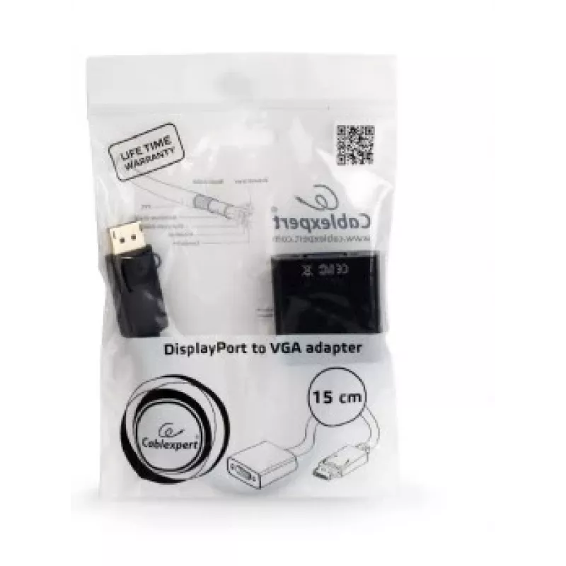 adapter kablowya GEMBIRD DisplayPort 1.1 do VGA 15 cm