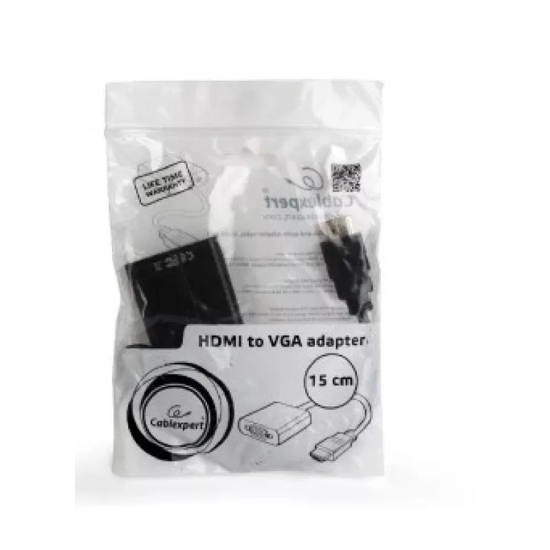 GEMBIRD kabel przejściówki HDMI na VGA, pojedynczy port, czarny