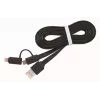 GEMBIRD USB do Apple Lightning i Micro USB kombinowany kabel do ładowania 1m - czarny