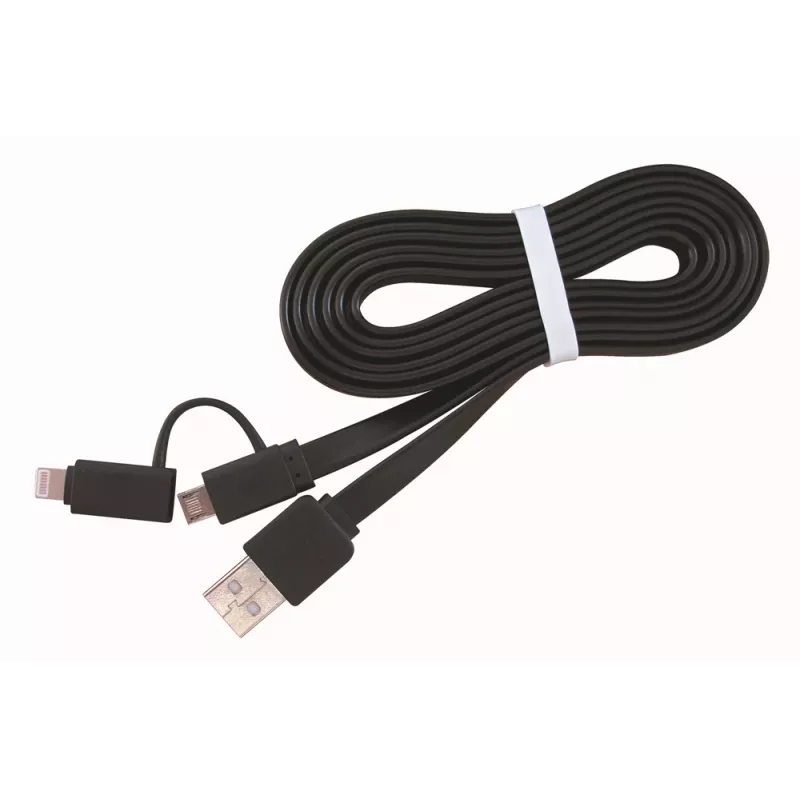 GEMBIRD USB do Apple Lightning i Micro USB kombinowany kabel do ładowania 1m - czarny