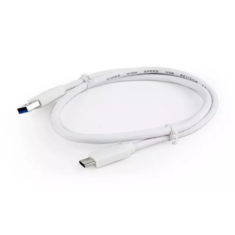 Kabel GEMBIRD USB 3.0 AM do Type-C (AM/CM) 1 m - biały