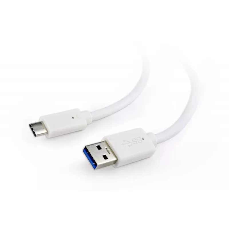 Kabel GEMBIRD USB 3.0 AM do Type-C (AM/CM) 1 m - biały