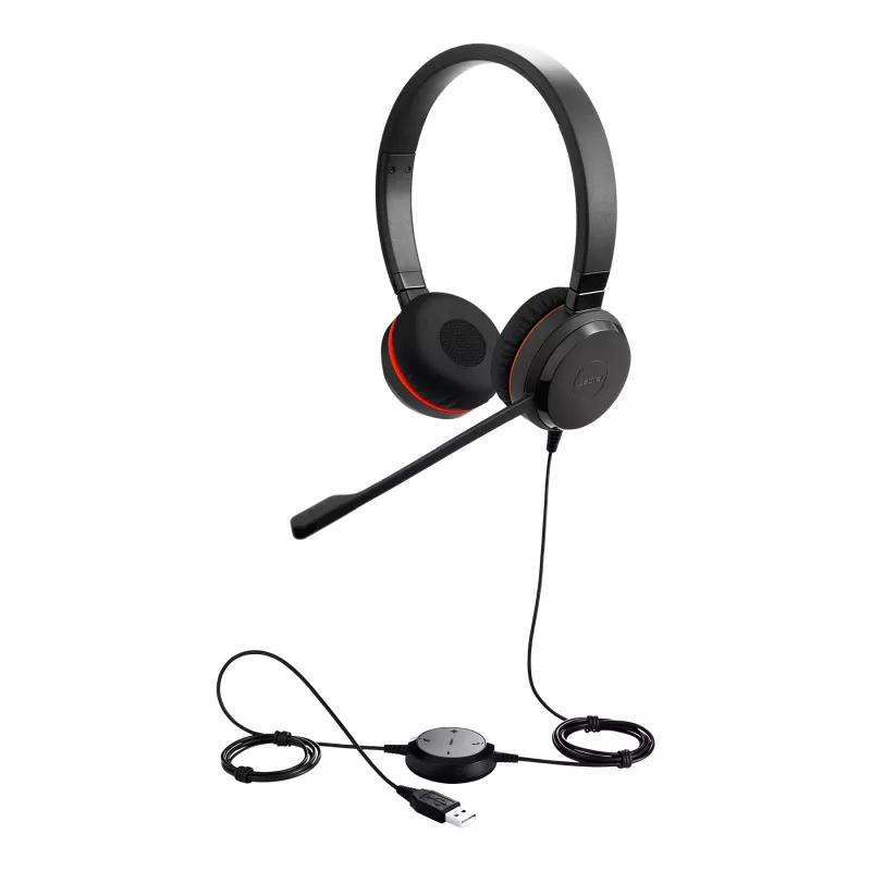 Jabra EVOLVE 30 II MS Stereo, przewodowy, 150 - 7000 Hz, biuro/centrum telefoniczne, 171 g, słuchawki, czarny