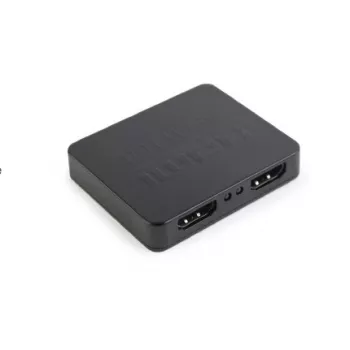 Rozdzielacz wideo HDMI GEMBIRD DSP-2PH4-03 — 2 wyjścia HDMI, do 3840×2160, pasmo 225 MHz, HDCP, 5 V DC, czarny