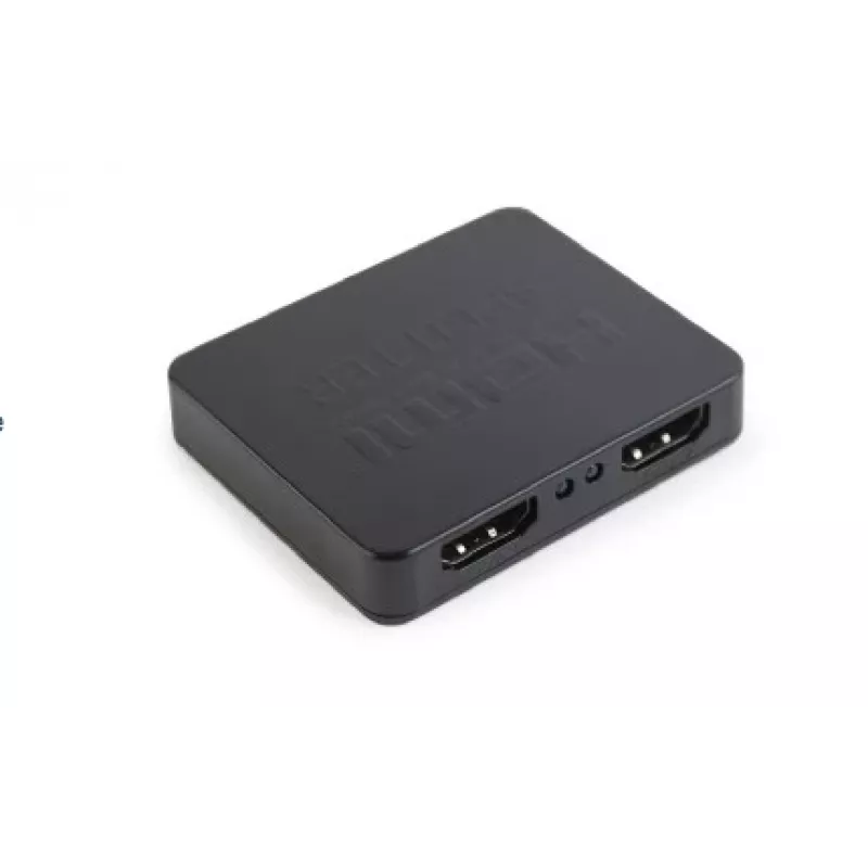 Rozdzielacz wideo HDMI GEMBIRD DSP-2PH4-03 — 2 wyjścia HDMI, do 3840×2160, pasmo 225 MHz, HDCP, 5 V DC, czarny