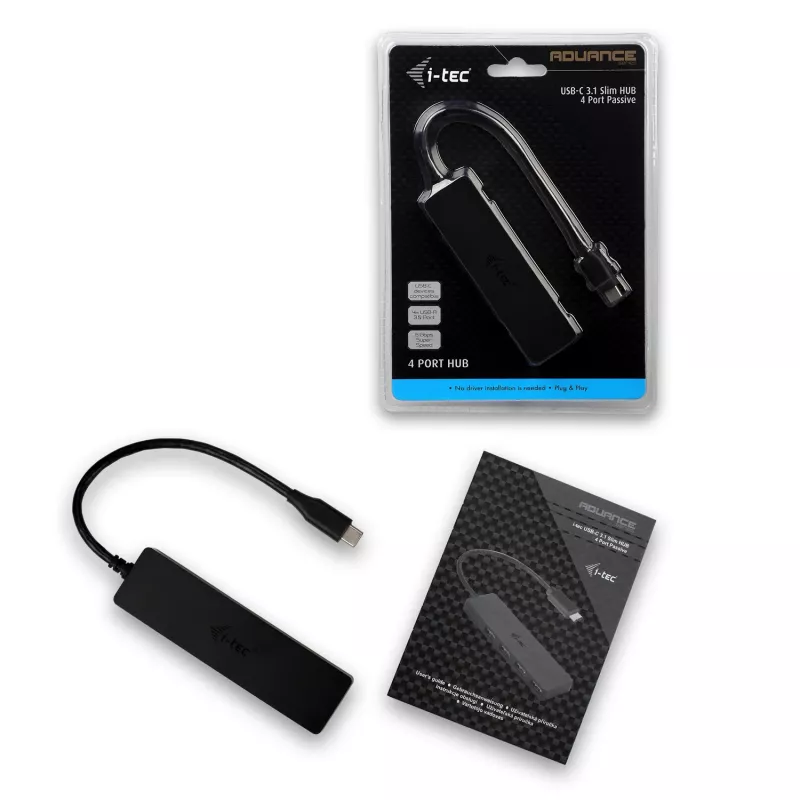 i-tec Advance USB-C cienki Passive HUB 4 Port