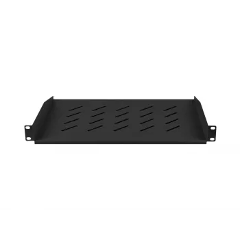 Półka rack LANBERG AK-1008-B 1U 19 cali głębokość 315 mm szerokość 482.6 mm wysokość 44.5 mm czarna maks. obciążenie 25 kg