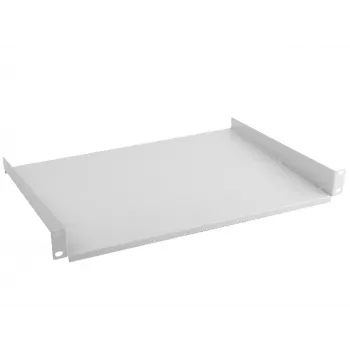 Półka rack LANBERG AK-1008-S, 1U, szerokość 19 cali (482,6 mm), głębokość 315 mm, szary, udźwig 20 kg