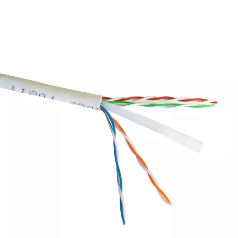 Kabel sieciowy Gembird Cat6 U/UTP PP6U-0.5M, 0,5 m, wtyk RJ-45 na wtyk RJ-45, biały, AWG24