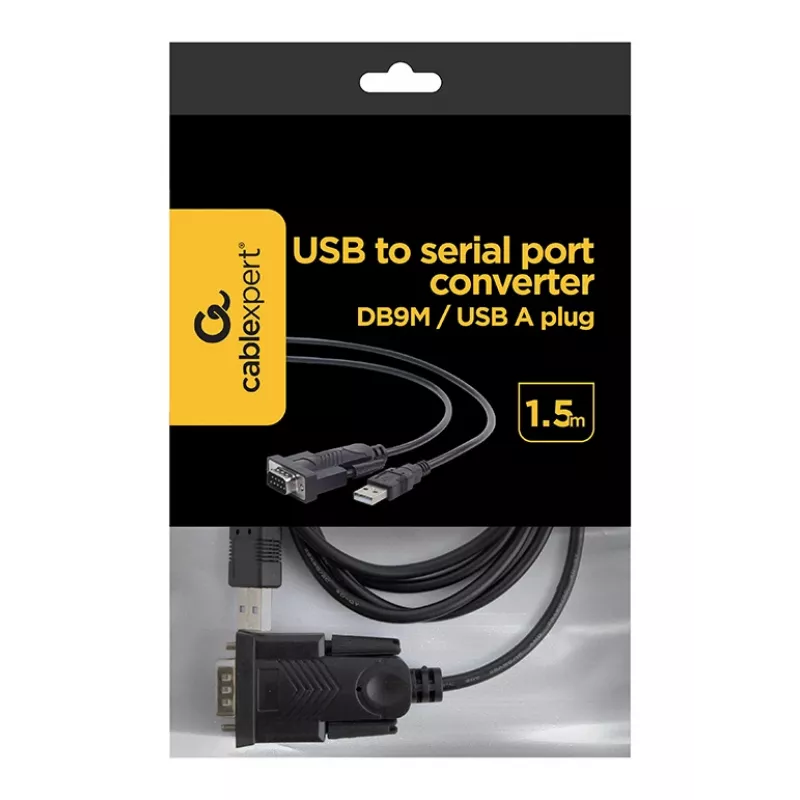 GEMBIRD USB do DB9M Rs232 Pl2303ta Converter czarny - 1.5 m