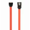 Kabel danych GEMBIRD SATA III ze złączem kątowym 90°, 50 cm - metalowe klipsy